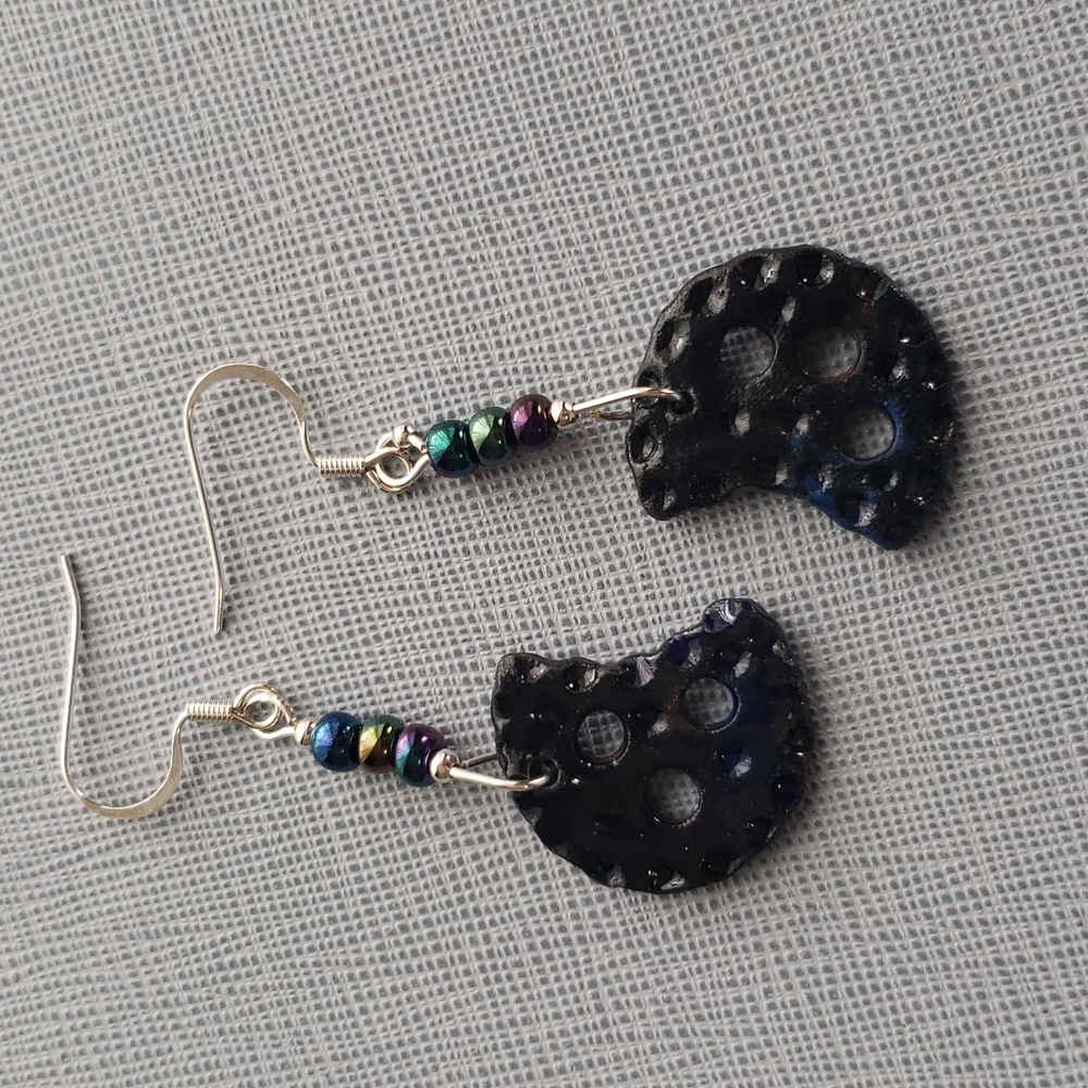 New Fun and Unique Crescent Moon Drop Earrings